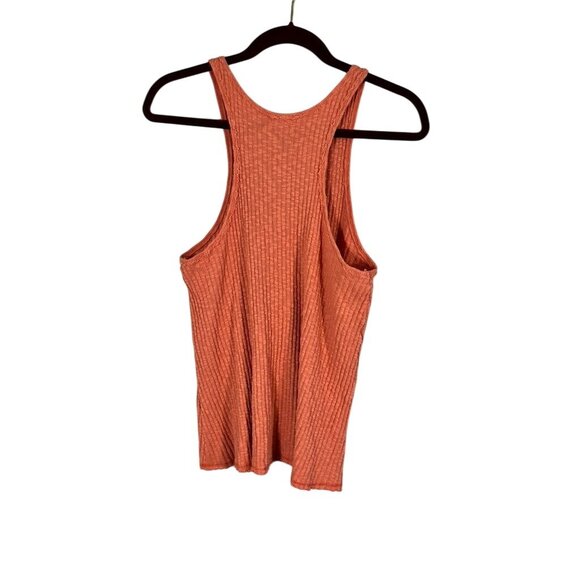 BKE Knit Tank Top Orange M Y2K Neutral Classic Chic Preppy Skater Feminine 80s - Picture 6 of 7